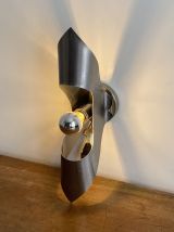 Applique Oxar. 1970. Aluminium courbé. Space age.