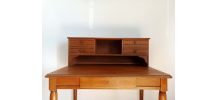 Bureau à gradins art déco chêne clair 