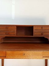 Bureau à gradins art déco chêne clair 