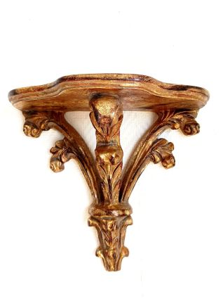 Console d'applique bois doré style Louis XV 