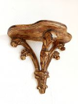 Console d'applique bois doré style Louis XV 