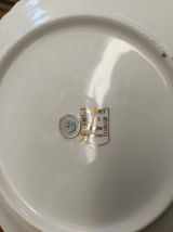 Présentoir à gâteaux en porcelaine ancienne 