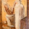 Petit tableau huile sur toile nature morte « atelier »