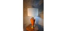 lampe ,,deluxe , lumina vintage 1975 a 80  style faux bois a