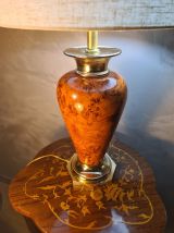 lampe ,,deluxe , lumina vintage 1975 a 80  style faux bois a