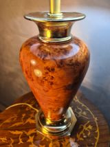 lampe ,,deluxe , lumina vintage 1975 a 80  style faux bois a