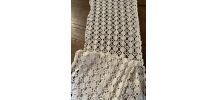 Rideaux crochet blanc à 2 pans.