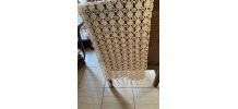 Rideaux crochet blanc à 2 pans.