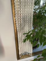 Rideaux crochet blanc à 2 pans.
