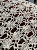 Rideaux crochet blanc à 2 pans.