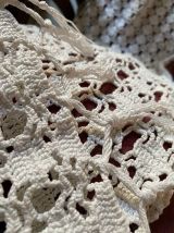 Rideaux crochet blanc à 2 pans.