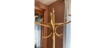 porte manteau perroquet en bois courbé