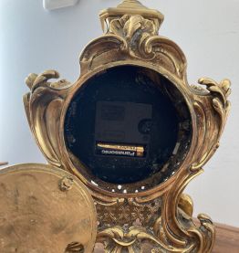 Pendule de cheminée 1960 style Louis XV  Jaeger
