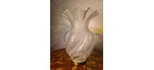 tulipe verre napoleon 3 pour lampe a petrole large 16xh23x5,