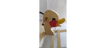 Magnifique et rare Canard à bascule vintage années 50 