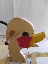 Magnifique et rare Canard à bascule vintage années 50 