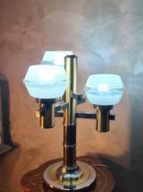 lampe space age de salon, lumina UFO ,1970 a 80  acier chrom