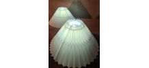paire de lampes de chevet  bois massif scandinave design 31x