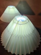 paire de lampes de chevet  bois massif scandinave design 31x
