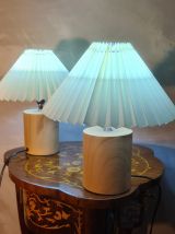 paire de lampes de chevet  bois massif scandinave design 31x