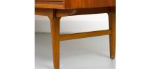 Vintage sideboard in teak with sliding door and drawers, 196