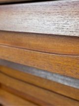 Vintage sideboard in teak with sliding door and drawers, 196