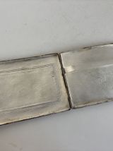 Porte-cigarettes vintage 1900 nacre argenté chinois - 12,5 x