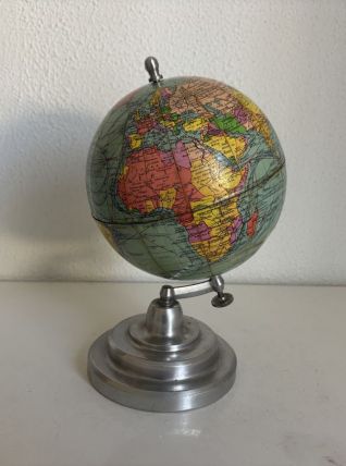Globe vintage 1950 terrestre Girard Barrère Forest thomas - 