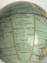 Globe vintage 1950 terrestre Girard Barrère Forest thomas - 