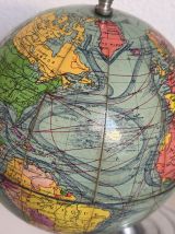 Globe vintage 1950 terrestre Girard Barrère Forest thomas - 