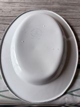 Plat ovale métal émaillé vintage "Bumper Harvest" 