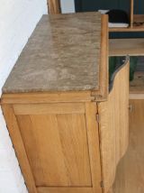 : Buffet bas chêne massif vintage, vers 1950