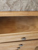 : Buffet bas chêne massif vintage, vers 1950