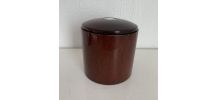 Pot à tabac vintage 1960 tabatière bois écusson Stewart pipe