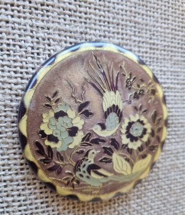 Broche émail cloisonné