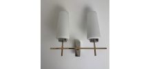 ANCIENNE APPLIQUE DOUBLE « MAISON ARLUS » 1950 VINTAGE