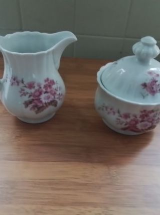 Sucrier et pot a lait bavaria