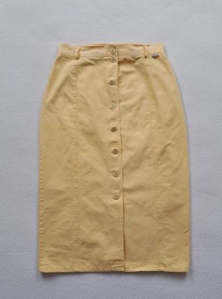 Jupe longue vintage jaune paille Armor Lux Taille 36/38