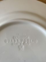 Assiettes plates faience blanche annees 70/80.