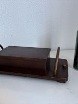 Porte-cigarettes vintage 1960 distributeur bois métal cuivre