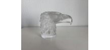 Lalique Tête d'Aigle — Cristal signé années 80