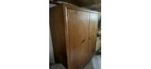 Armoire Vintage Années 50 en Chêne Clair