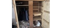 Armoire Vintage Années 50 en Chêne Clair