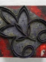 Anciens tampons et rouleaux encreurs pour broderie 