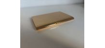 Porte-cigarettes vintage 1960 France doré à l'or fin boîte -