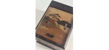 Porte-cigarettes vintage 1960 distributeur bois japon groom 
