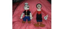Popeye et Olive - peluche tres bon etat 