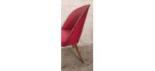 Fauteuil coktail par Thonet similicuir rouge Bauhaus - 50's
