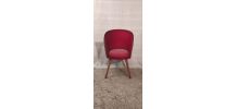 Fauteuil coktail par Thonet similicuir rouge Bauhaus - 50's