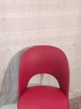 Fauteuil coktail par Thonet similicuir rouge Bauhaus - 50's
